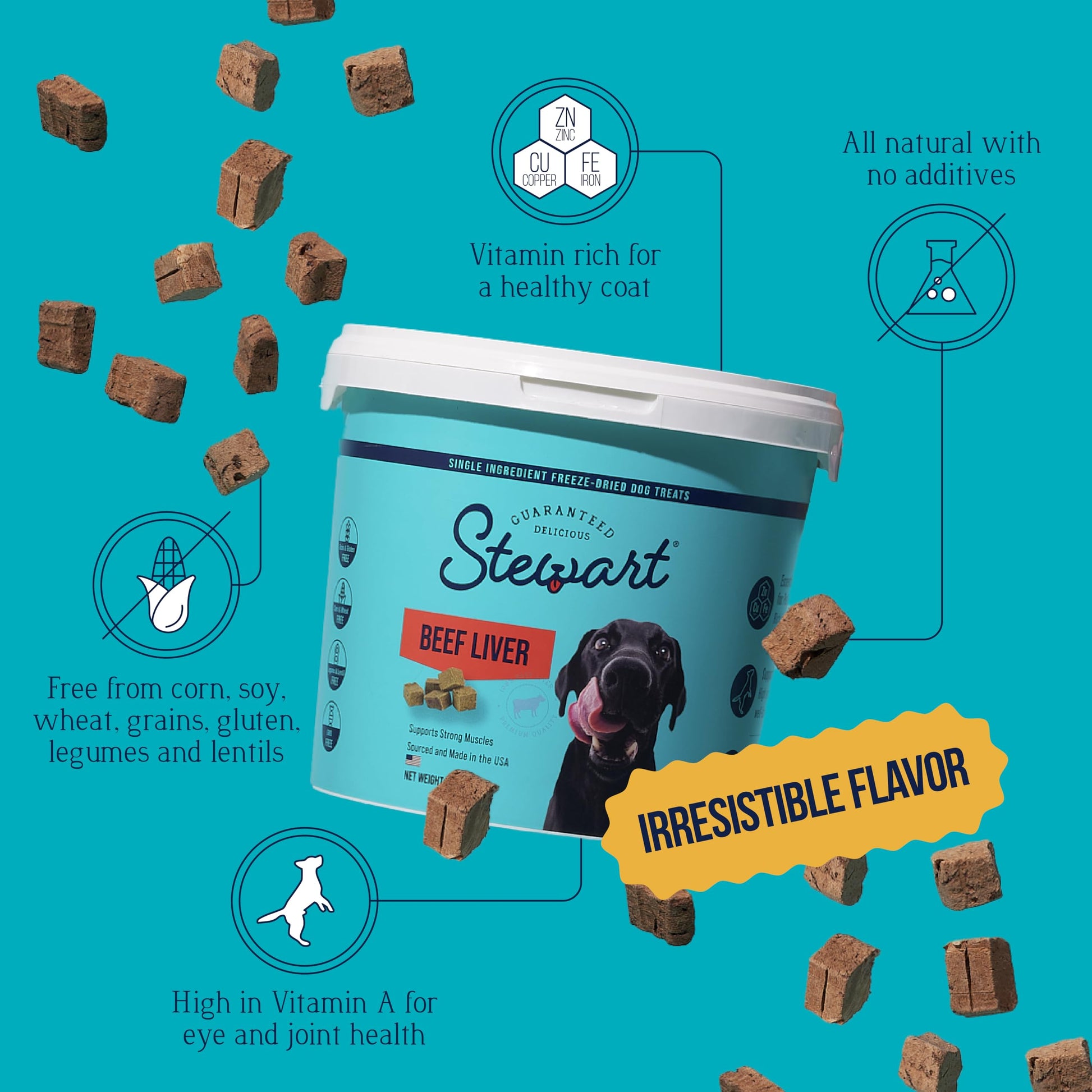 Stewart Single Ingredient Freeze Dried Raw Dog Treats The Dachshund Zone