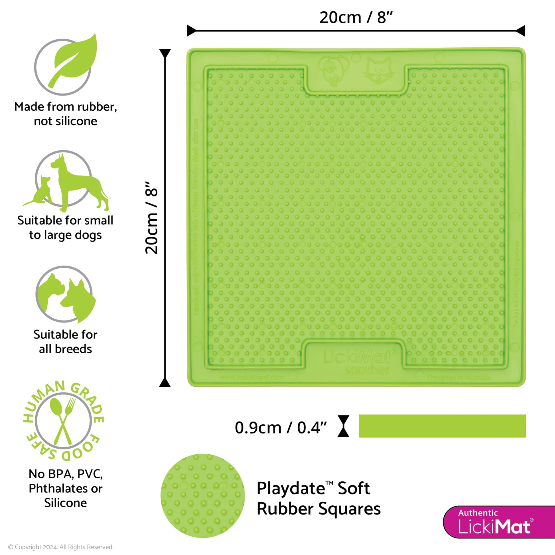 LickiMat Classic Soother Slow Feeder for Dogs Lick Mat The Dachshund Zone