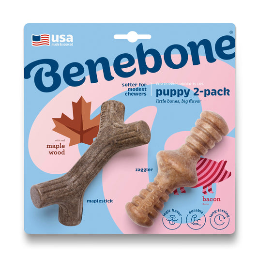 Benebone Puppy 2-Pack Maplestick/Zaggler The Dachshund Zone