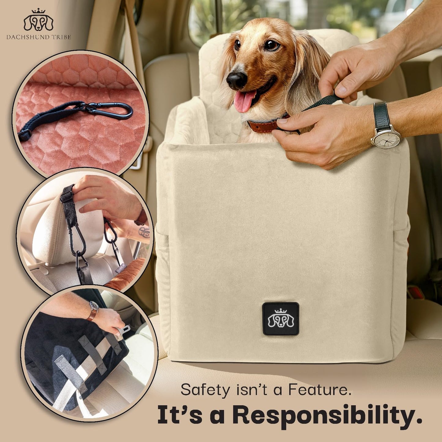 Dachshund Tribe Dog Car Seat for Small Dogs The Dachshund Zone