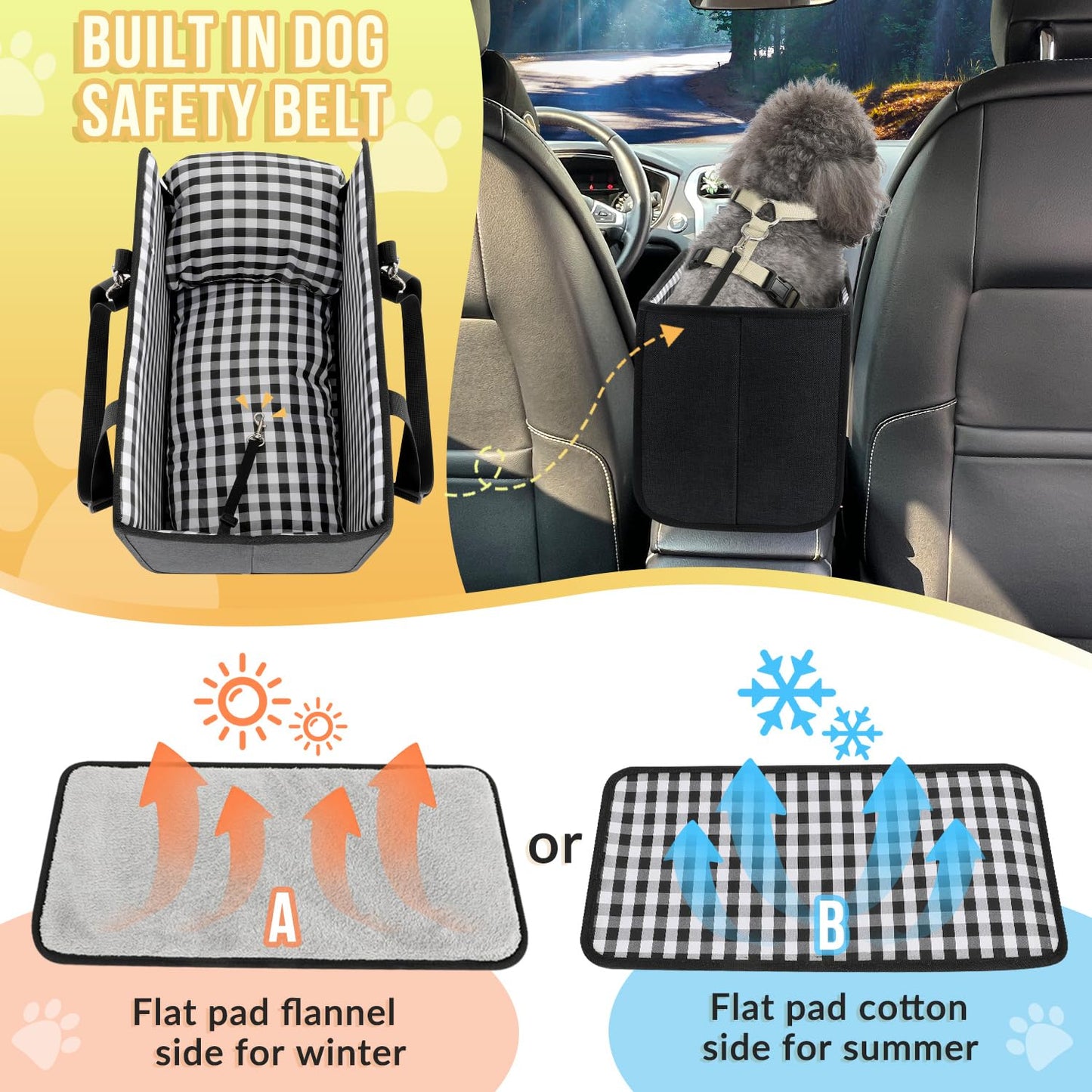 SlowTon Console Dog Car Seat The Dachshund Zone