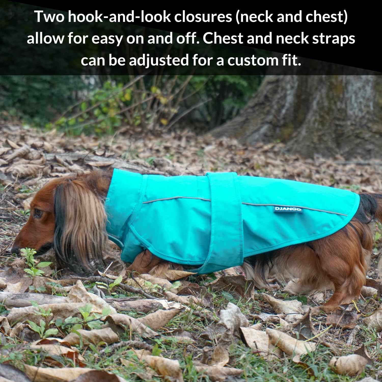 Dog Jacket & Raincoat – Lightweight Water-Resistant The Dachshund Zone