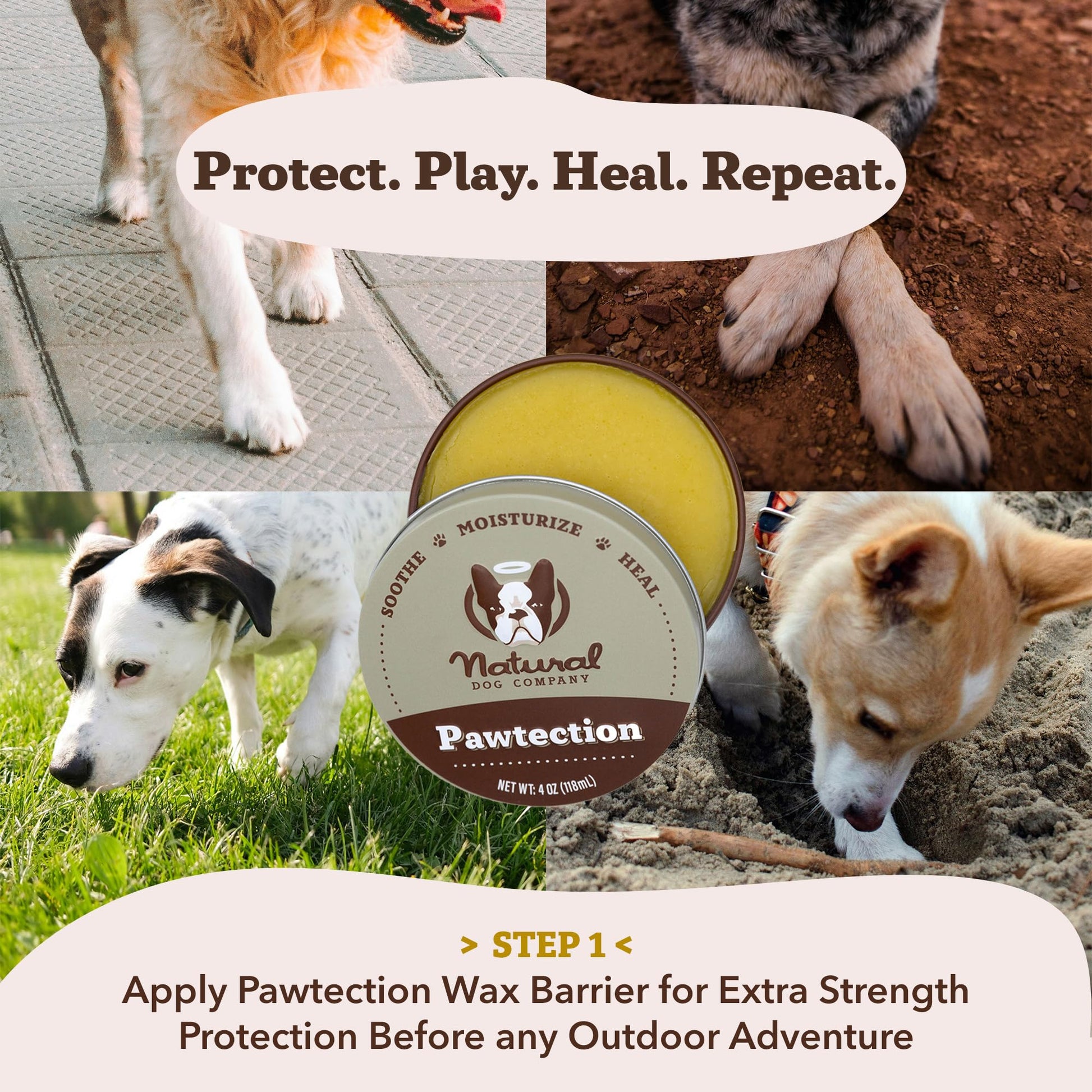 Natural Dog Company Paw Soother Balm & Wax for Dogs The Dachshund Zone