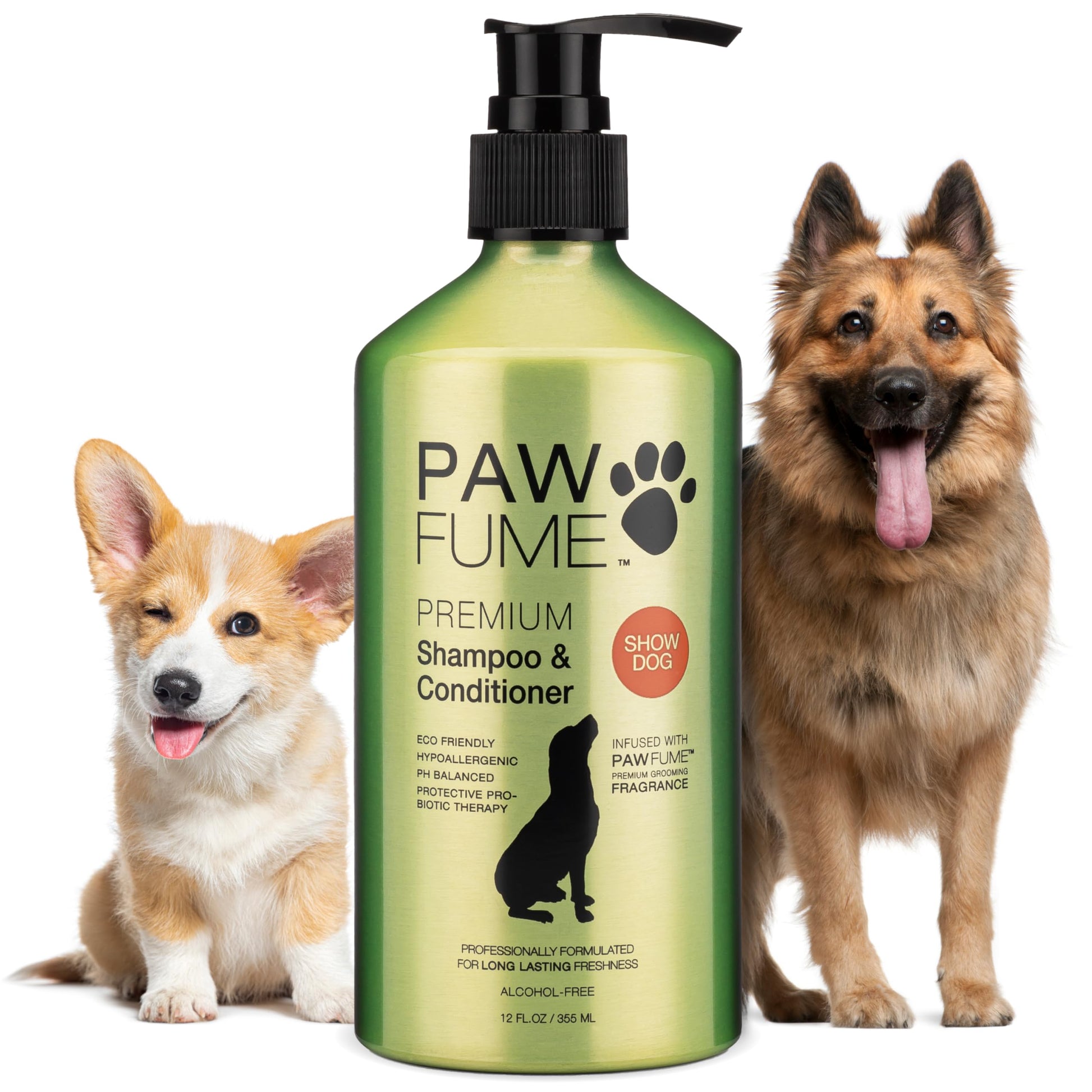 PAWFUME Deshedding Dog Shampoo and Conditioner, Show Dog The Dachshund Zone