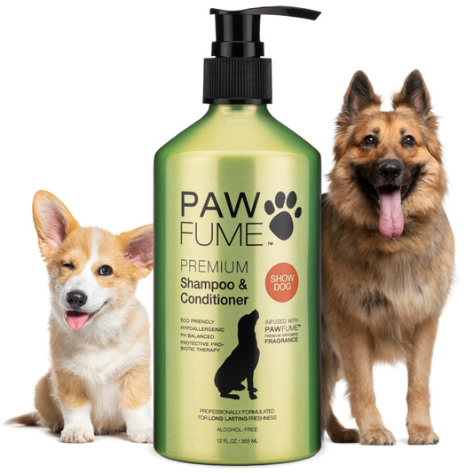 PAWFUME Deshedding Dog Shampoo and Conditioner, Show Dog The Dachshund Zone