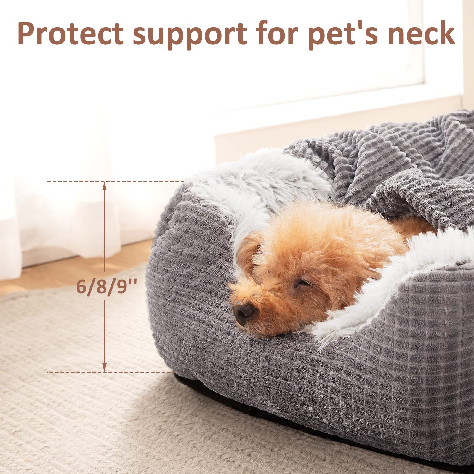 Dog Beds for Small Dogs, Rectangle Cave Hooded Blanket Puppy Bed The Dachshund Zone