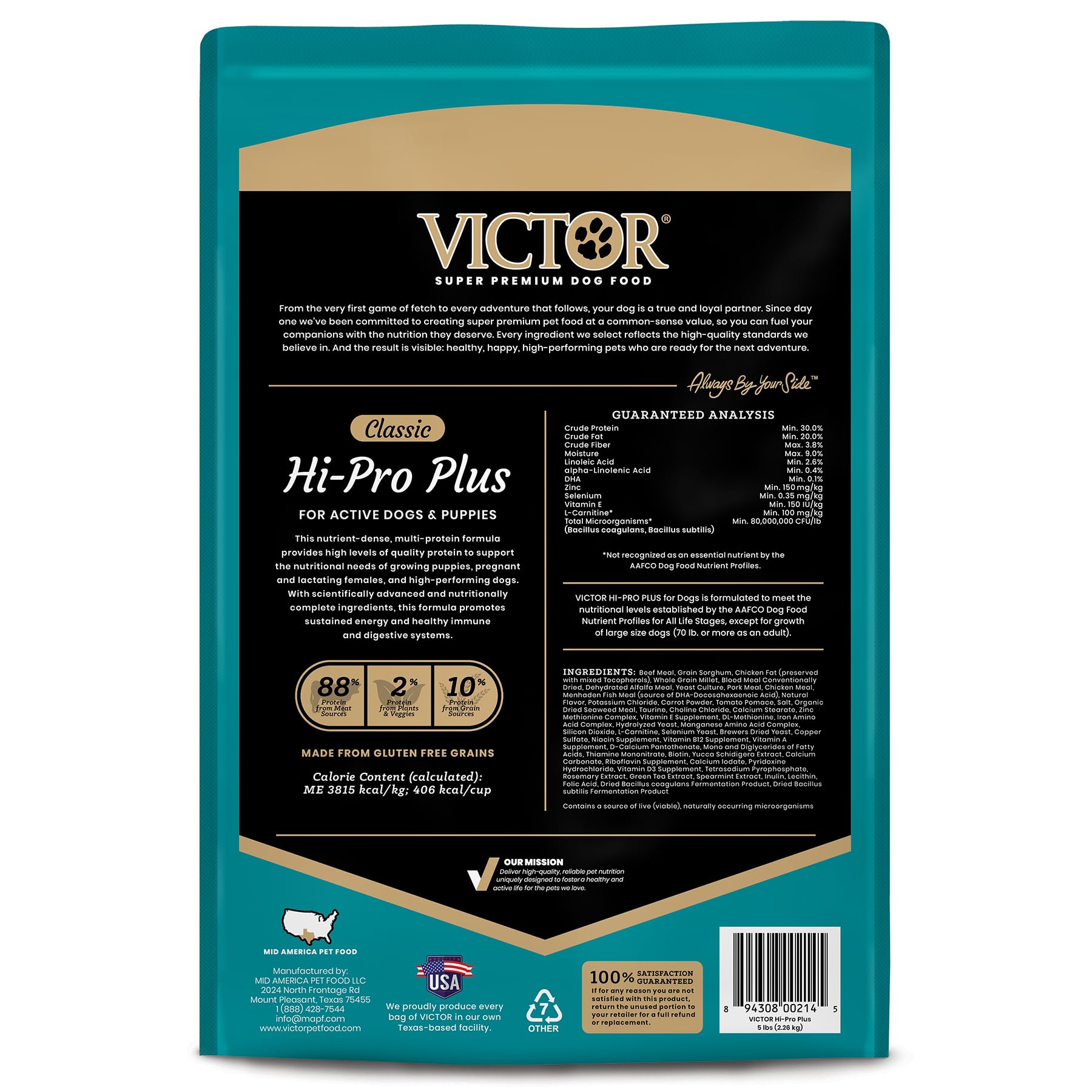 VICTOR Super Premium Dog Food – Hi-Pro Plus Dry Kibble The Dachshund Zone