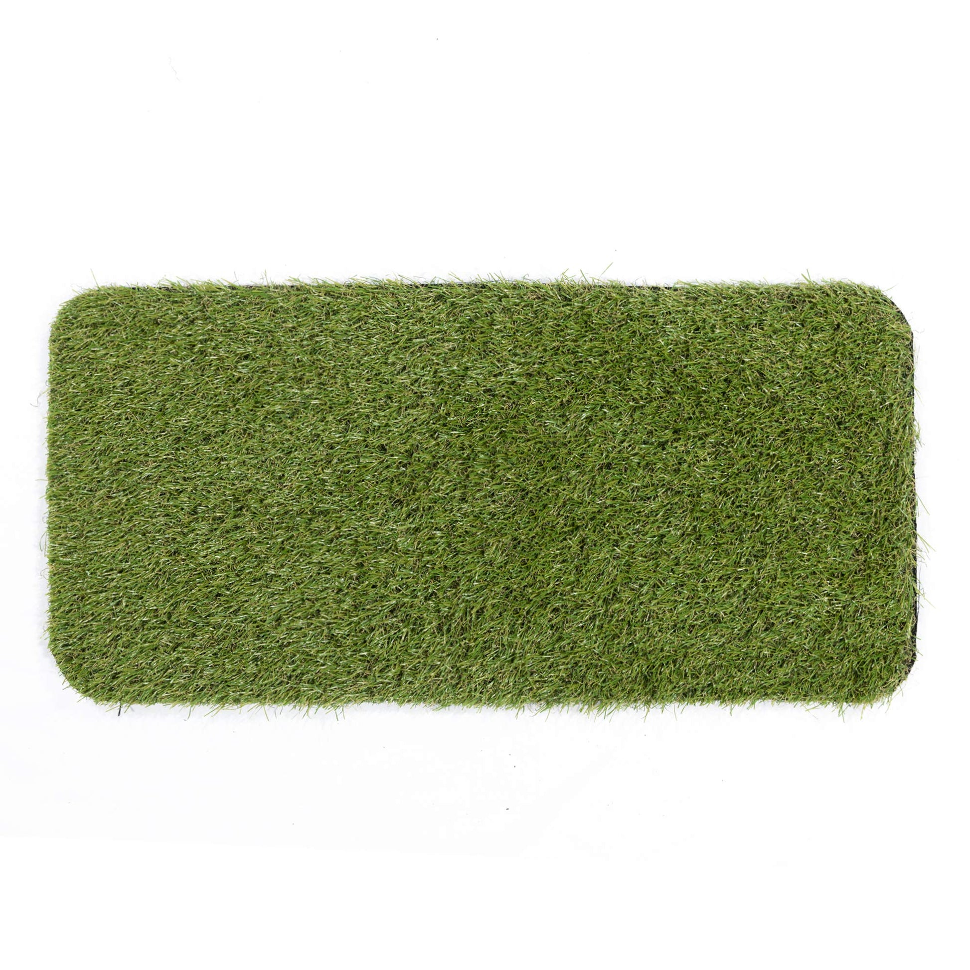 Ottomanson Artificial Grass Puppy Potty Training Pad with Tray, 15" x 30" Reusable Pee Pad The Dachshund Zone
