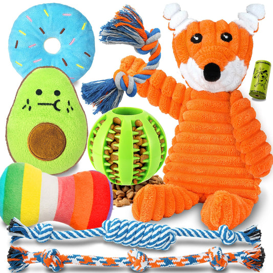 Zeaxuie 9 Pack Luxury Puppy Toys for Teething Small Dogs The Dachshund Zone