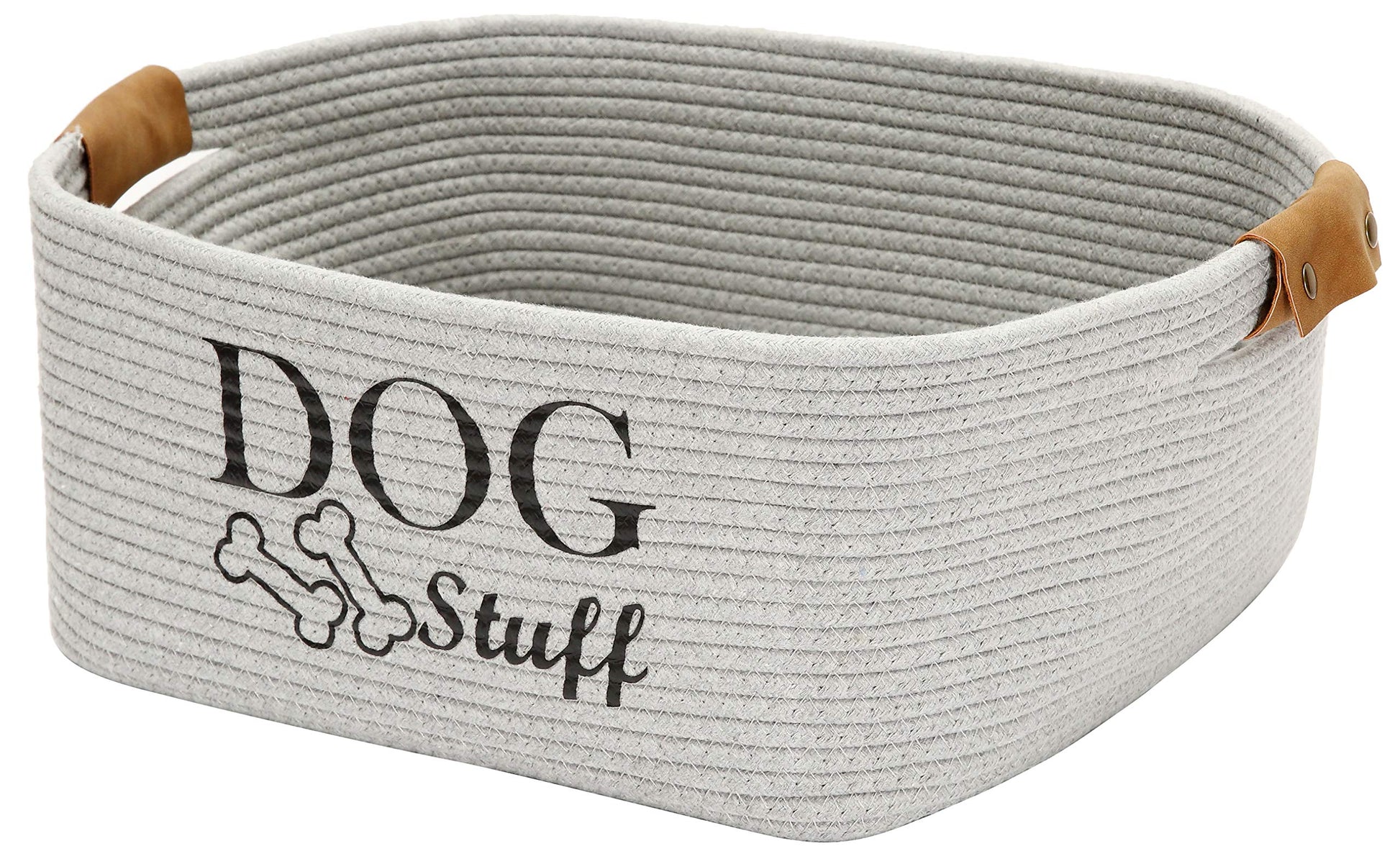 Square Dog toy basket storage The Dachshund Zone