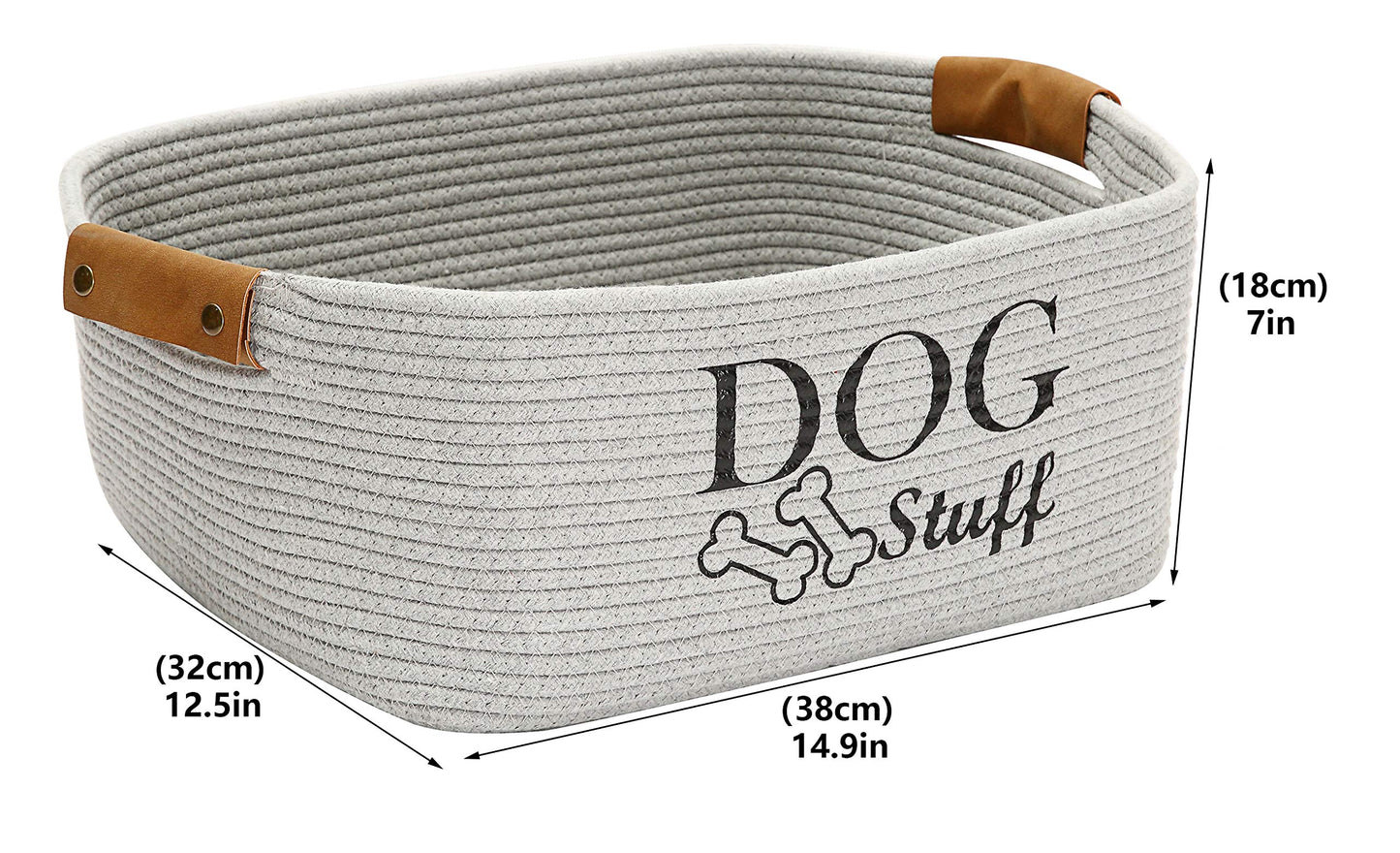 Square Dog toy basket storage The Dachshund Zone