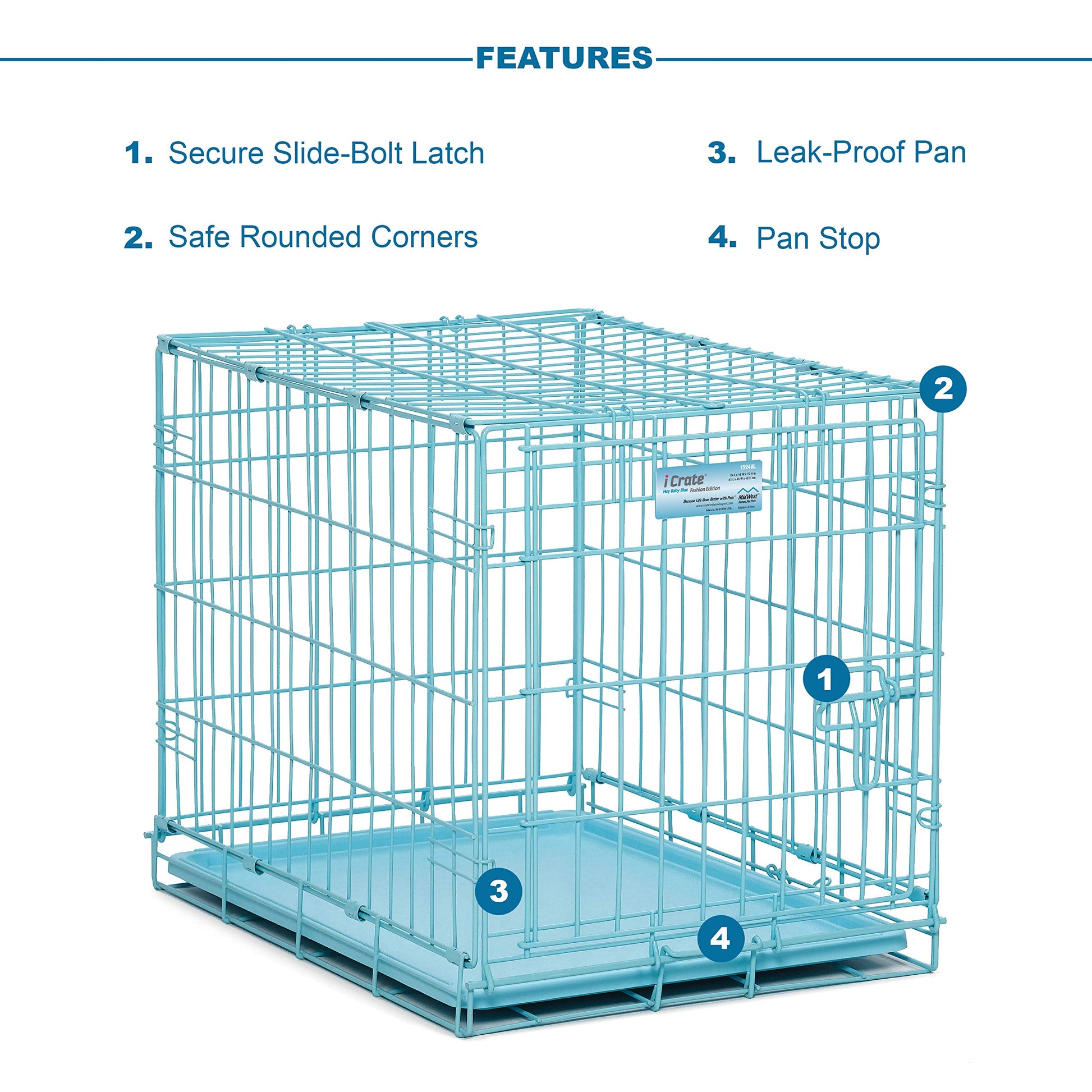 Blue Fashion Puppy Crate The Dachshund Zone