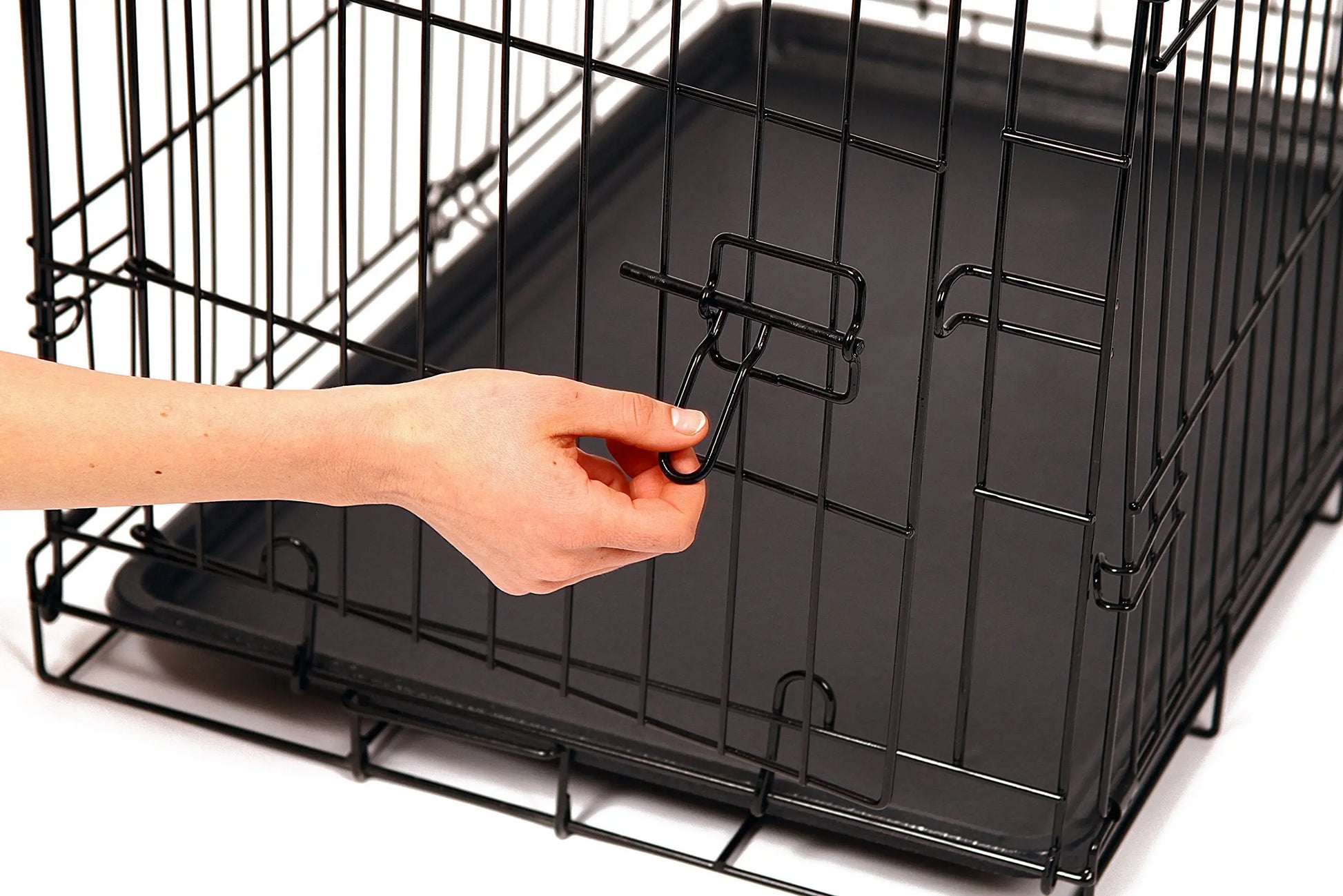 Carlson SECURE AND FOLDABLE Metal Dog Crate, Small, 24.0"L x 18.0"W x 19.0"H The Dachshund Zone