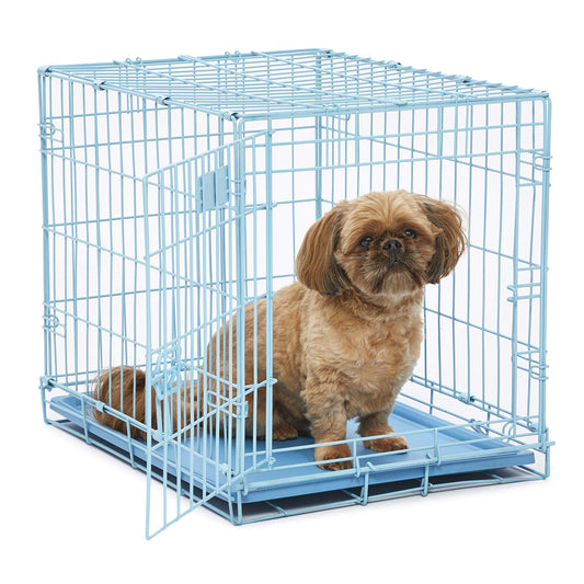 Blue Fashion Puppy Crate The Dachshund Zone