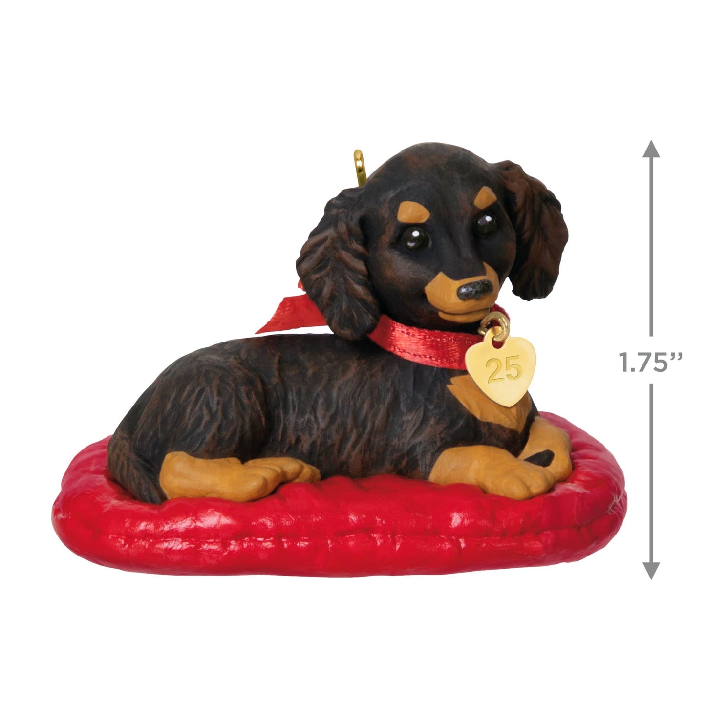 Hallmark Keepsake Christmas Ornament 2025, Puppy Love Long-Haired Dachshund 2025, Gifts for Animal Lovers The Dachshund Zone