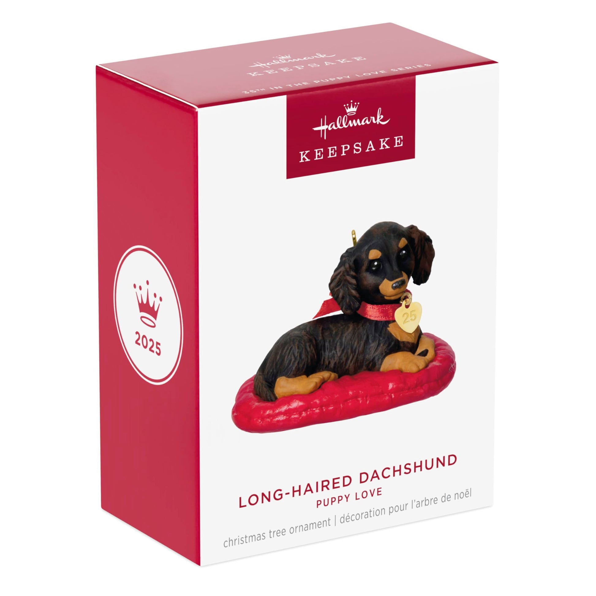 Hallmark Keepsake Christmas Ornament 2025, Puppy Love Long-Haired Dachshund 2025, Gifts for Animal Lovers The Dachshund Zone