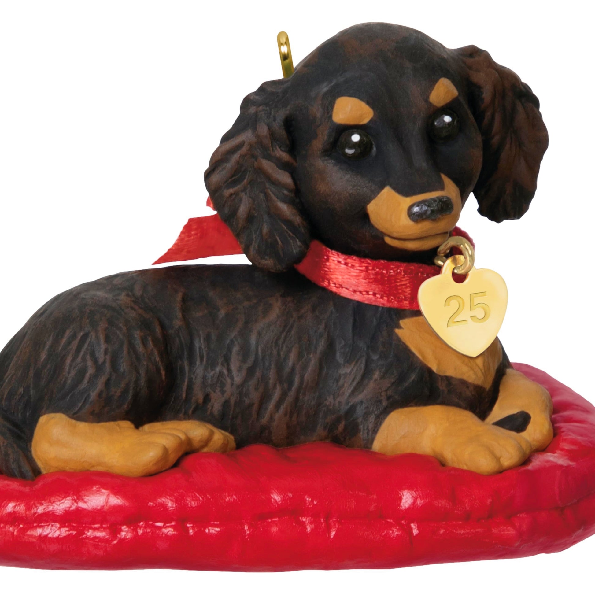 Hallmark Keepsake Christmas Ornament 2025, Puppy Love Long-Haired Dachshund 2025, Gifts for Animal Lovers The Dachshund Zone